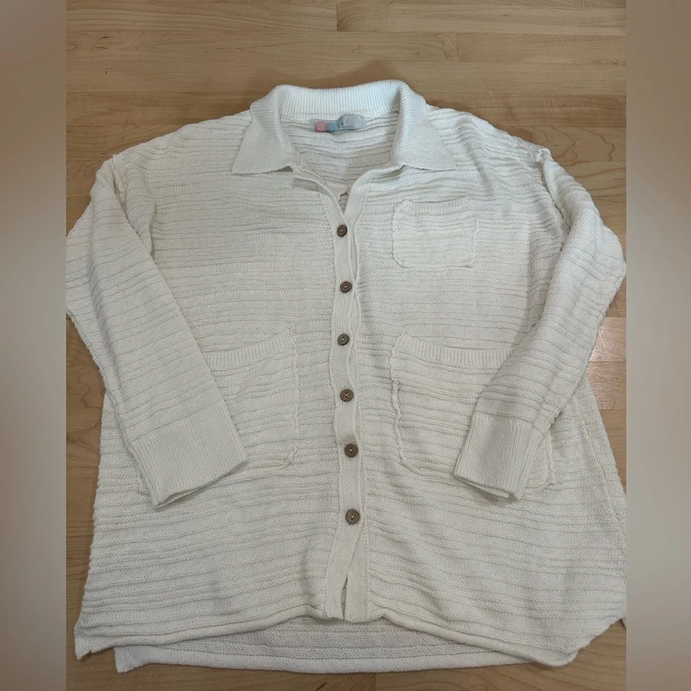 Free People Button-Up Sweater